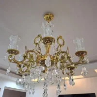 برنزسنگین ۶شاخه ویک عدیوارکوب|لوستر و چراغ آویز|همدان, |دیوار