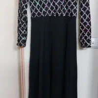 لباس مجلسی پولکی هفت رنگ سایز ۳۸ تا ۴۰