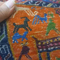 فرش دستبافت قدیمی ۵ تومن|فرش|بروجرد, |دیوار