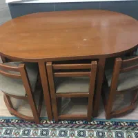 میز نهار خوری|میز و صندلی غذاخوری|کیش, |دیوار