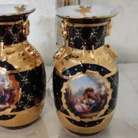گلدان عتیقه طلاکوب