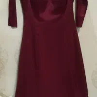 پیراهن زرشکی بلند