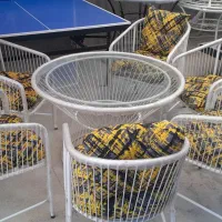 مبلمان باغی و مبلمان ویلایی طرح جاسمین فلزی لیوp1|مبلمان خانگی و میز عسلی|هشتگرد, طاووسیه|دیوار