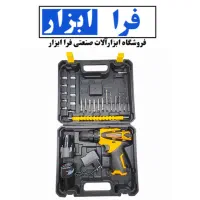 دریل شارژی 2 باطری با لوازم کامل ضمانت دار