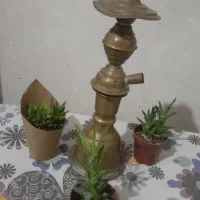 قلیون برنجی عطیقه|کلکسیون اشیاء عتیقه|مشهد, شهید قربانی|دیوار