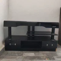 میز تلویزیون شیشه‌ای 100cm x 43cm x 55cm