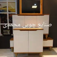 کنسول مدل حصیری دو رنگ سفید لیون|بوفه، ویترین، کنسول|قم, نیروگاه|دیوار