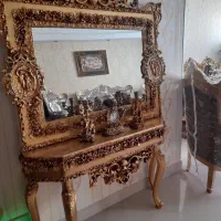 اینه کنسول ساعت ومجسمه