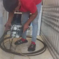 لوله بازکنی و رسوب گیری با دستگاه برقی ،