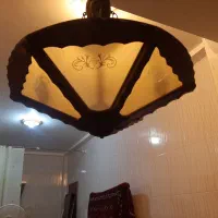 ۶ لوستر چوبی|لوستر و چراغ آویز|شیراز, شهرک بزین|دیوار