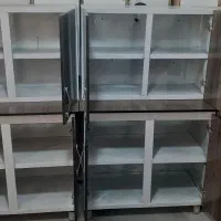 کابینت بدنه فلز درب ام دی اف  با سینک