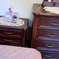 سرویس خواب چوبی دونفره|تخت و سرویس خواب|هچیرود, |دیوار