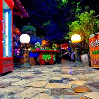 صندوق دار اقا در باغ رستوران