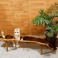 جلو مبلی و عسلی با چوب درختی طبیعی|مبلمان خانگی و میز عسلی|خرمشهر, |دیوار