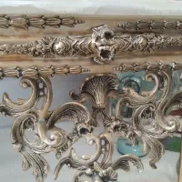 آیینهشمعدانایتالیاییآنتیک ابکاری|کلکسیون اشیاء عتیقه|رباطکریم, الارد|دیوار