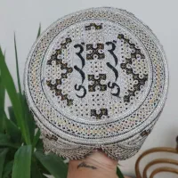 کلاه قندهار نخ ابریشم خالص اسپرت