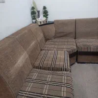 مبل هفت نفره بامیز.|مبلمان خانگی و میز عسلی|شوش, |دیوار