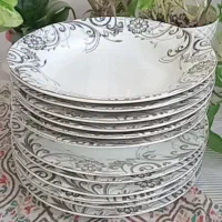 ظروف نو ۱۲عدد بشقاب  استکان  لیوان ظرف میوه