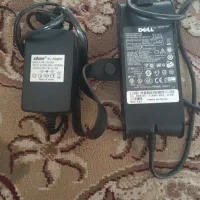دو عدد آدپتور اورجینال  آداپتور  لپ تابی dell و..
