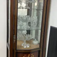 ست ویترین و آینه کنسول سلطنتی، چوب طبیعی و کار دست