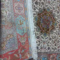 فرش ابریشم ۶متری ویک عدد فرش ۱ونیم دریک|فرش|سراب, |دیوار