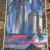 تابلو نقاشی بارنگ اکرولیک(تک نسخه)