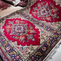 جفت ۶متری دستبافت تبریز کف ساده لاکی