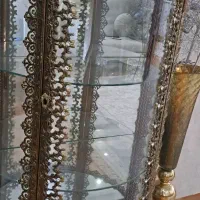 لوستر وویترین برنجی درحد نو|لوستر و چراغ آویز|رشت, نیکمرام|دیوار