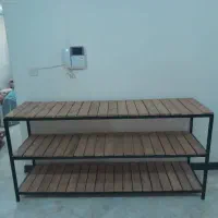 میز چوب وفلز