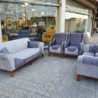 مبل راحتی مدل الینا . اقتصادی رنگ طوسی تیره