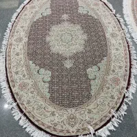فرش بیضی ۲۲۰ در ۱۵۰ نخی