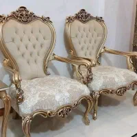 مبلمان سلطنتی جنس بدنه چوب با پارچه درجه یک ترک|مبلمان خانگی و میز عسلی|چابهار, |دیوار