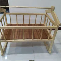 گهواره چوبی(چوب گردو)