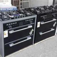 اجاق گاز پنج 5 شعله شیشه نشکن طرح فر