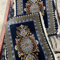 جفت پشتی دستبافت سرمه ای کاشان سالم|پشتی|تهران, آرژانتین|دیوار