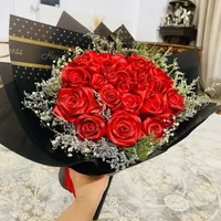 دسته گل رز روبانی اکلیلی|گل مصنوعی|یزد, |دیوار