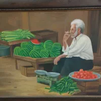 مرد میوه فروش