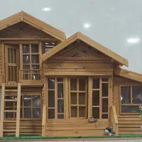 خانه چوبی زیبا