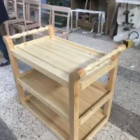 ترولی چوبی ثابت و چرخدار