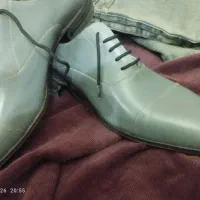 کفش تمام چرم دست دوز