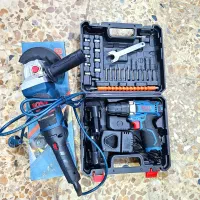 دریل شارژی و سنگ جت