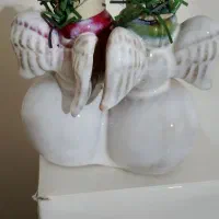 جا شمعی و مجسمه فرشته های زمستونی|مجسمه، تندیس، ماکت|تهران, مجیدیه|دیوار