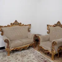 مبل سلطنتی همراه با عسلی|مبلمان خانگی و میز عسلی|سنندج, |دیوار