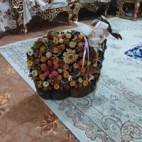 گل جعبه چوبی