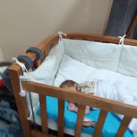 تخت کنار مادر جنس چوب فروش فوری|تخت و صندلی بچه|اهواز, بهارستان|دیوار