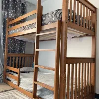 تخت چوبی دو طبقه نوجوان