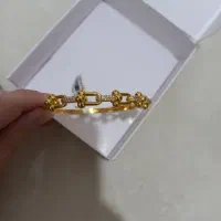 بنگل تیفانی طلایی نگین کار شده