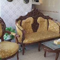 مبل سلطنتی با میز نهار خوری|مبلمان خانگی و میز عسلی|صدرا-فارس, فاز ۲|دیوار