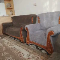 مبل راحتی ۲ماه کار کرده جنس مخمل|مبلمان خانگی و میز عسلی|بردسکن, |دیوار