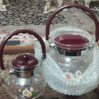 کتری تک پیرکس و یک کتری قوری پیرکس|قوری، کتری، قهوه‌ساز دستی|گلبهار, شهر جدید گلبهار|دیوار